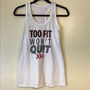 Athletic activewear workout shirt tank top